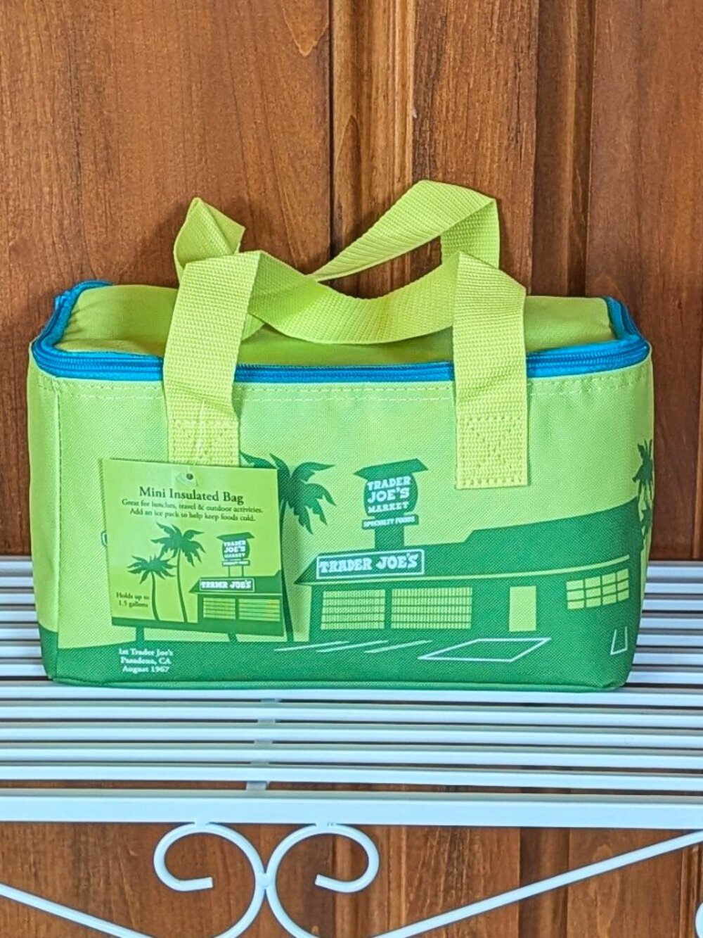 💚 Trader Joe’s Mini Reusable PALM GREEN Insulated Cooler Bag